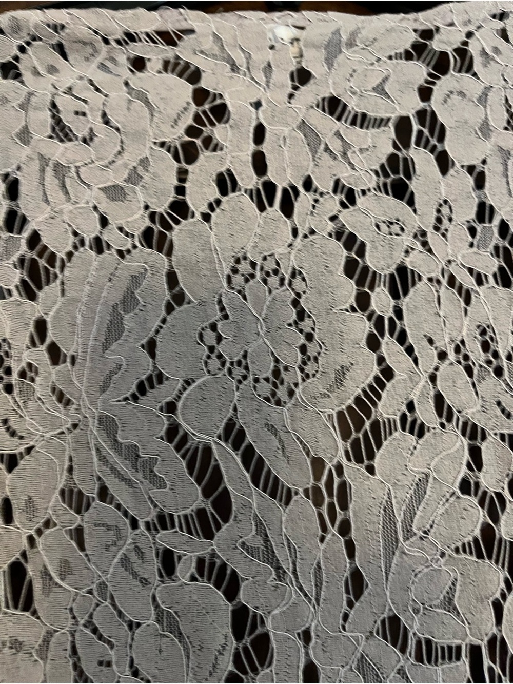 Kate & Mallory Taupe Floral Lace Top - Picture 7 of 7